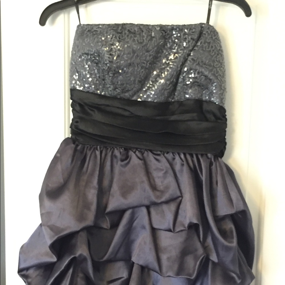 Short prom or ring dance dress/ strapless